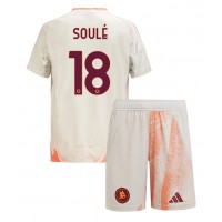 AS Roma Matias Soule #18 Vonkajší Detský futbalový dres 2024-25 Krátky Rukáv (+ trenírky)